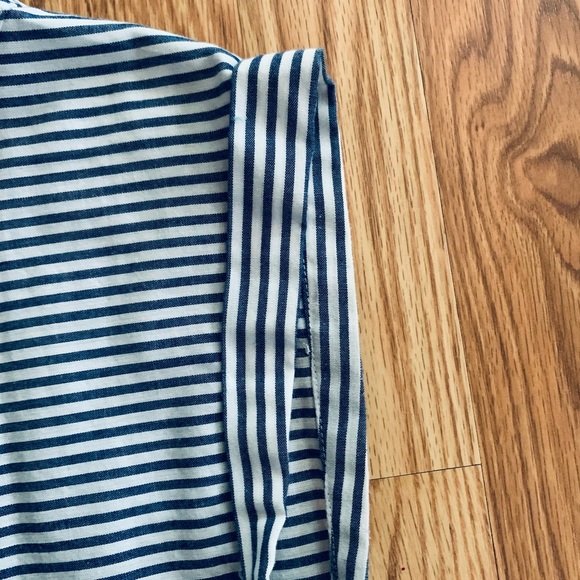 Maurices Faded Navy Blue and White Striped Top - Picture 10 of 13